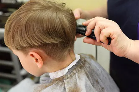 Corte de cabelo para crianças